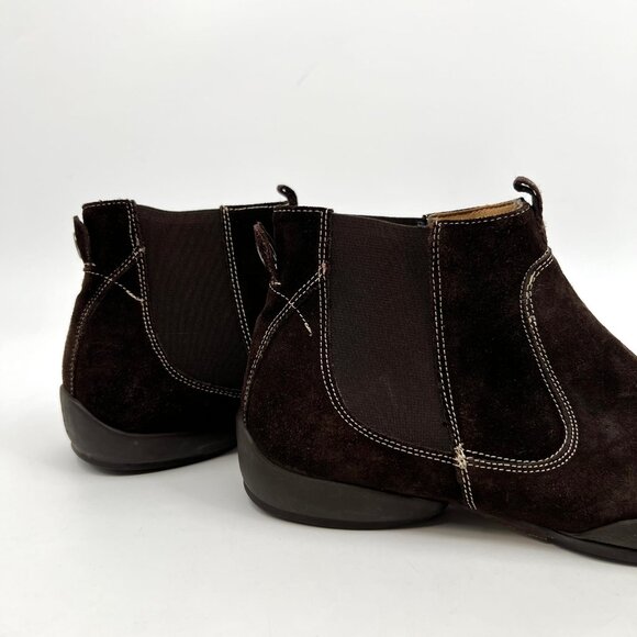 Coach Brown Italian-Made Suede Ankle Boots | Versatile for All Seasons - Picture 3 of 12